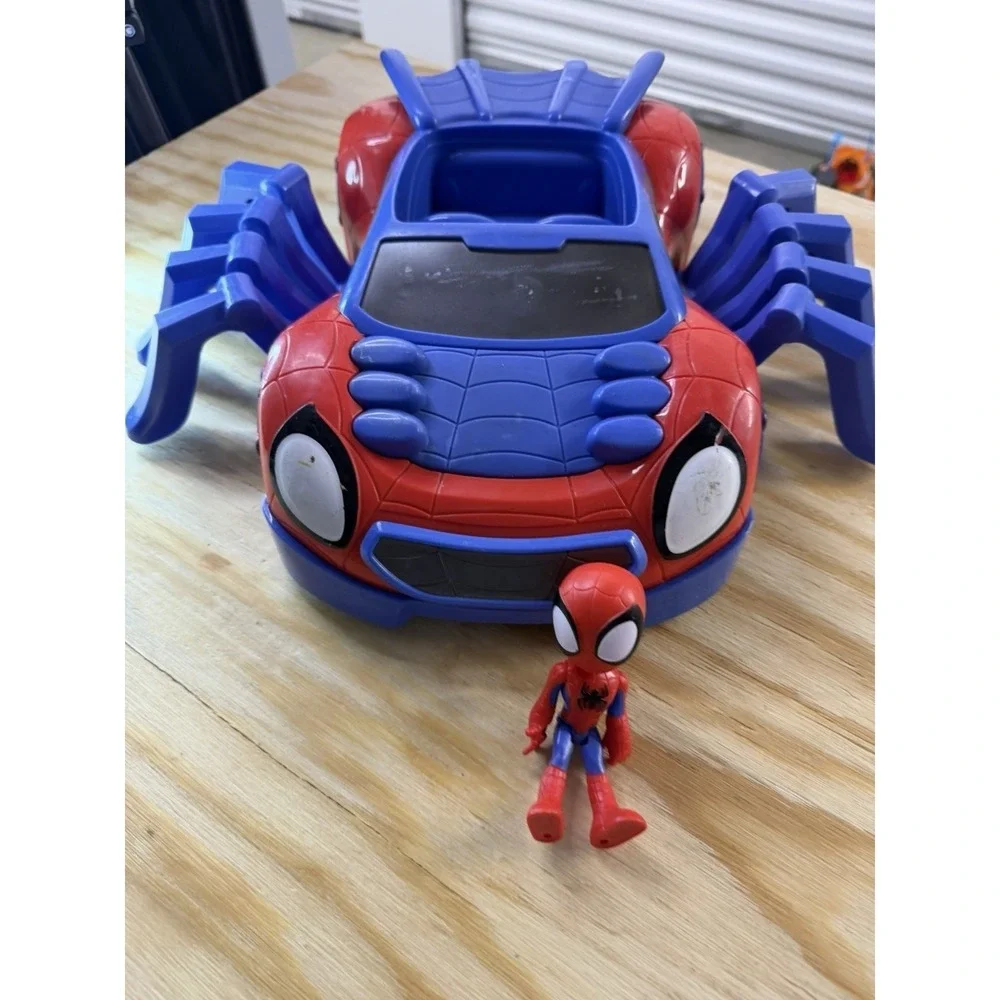 Marvel Spider-Man Spider Car Vehicle Playset w/ Figure‎ Hasbro Preschool